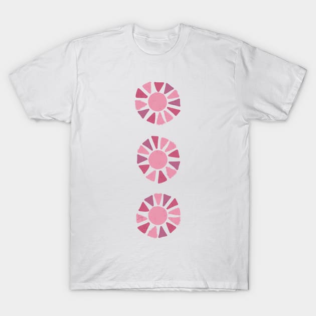 Pink modern sunshine | Cabin Crew Series T-Shirt by Ipoole